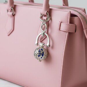 Custom Serenity Ball Silvertone Bag Charm